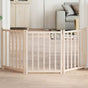 Dog Gate Foldable 3 Panels 150 cm Solid Wood Fir