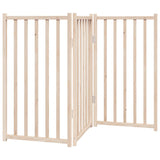 Dog Gate Foldable 3 Panels 150 cm Solid Wood Fir - Front View