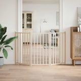 Dog Gate Foldable 3 Panels 150 cm Solid Wood Fir - Side View