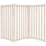 Dog Gate Foldable 3 Panels 150 cm Solid Wood Fir - Top-Down View