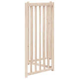 Dog Gate Foldable 3 Panels 150 cm Solid Wood Fir - 45-Degree Angle
