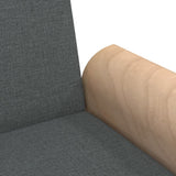 Sofa Bed with Armrests Dark Grey Fabric - Extra Image