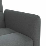 Sofa Bed with Cup Holders Dark Grey Fabric - Extra Image