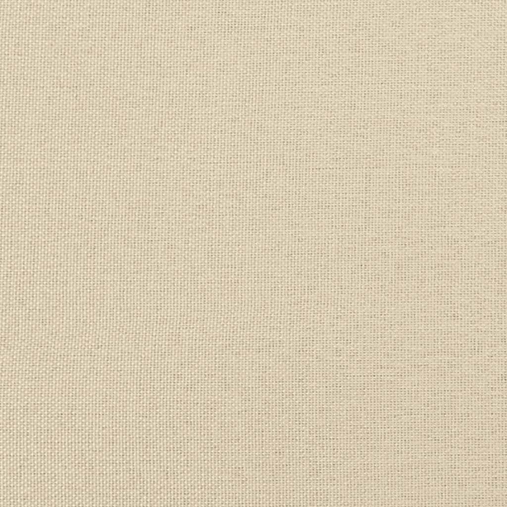 Sofa Bed with Cushions Cream Fabric
