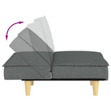 Sofa Bed Dark Grey Fabric - Extra Image