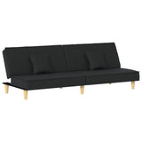 Sofa Bed Black Fabric - Front View