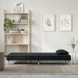 Sofa Bed Black Fabric - Side View