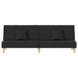 Sofa Bed Black Fabric - Top-Down View