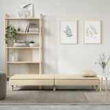 Sofa Bed Cream Fabric - Side View