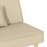 Sofa Bed Cream Fabric - Extra Image