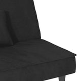 Sofa Bed Black Velvet - Extra Image
