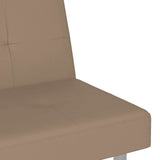 Sofa Bed with Cup Holders Cappuccino Faux Leather - Extra Image
