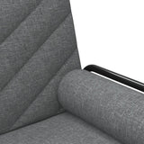 Sofa Bed with Armrests Dark Grey Fabric