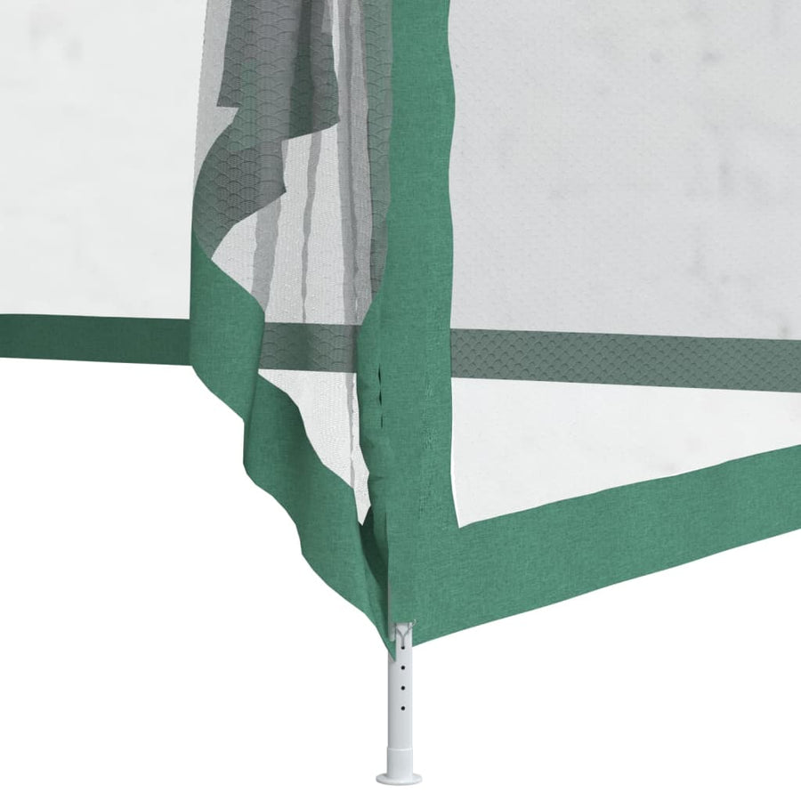 Gazebo with Double Roof Green 3x3x2.68 m Fabric