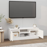 TV Cabinet with Door White 102x30x36 cm - Side View