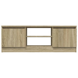 TV Cabinet with Door Sonoma Oak 102x30x36 cm - 45-Degree Angle