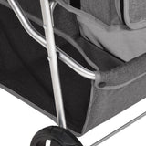 Folding Dog Stroller Grey 80x46x98 cm Oxford Fabric - Extra Image