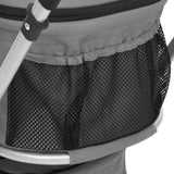 2-Layers Folding Dog Stroller Grey 83x48x97 cm Oxford Fabric - Extra Image
