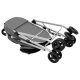 2-Layers Folding Dog Stroller Grey 83x48x97 cm Oxford Fabric - Close-Up Angle