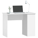 Desk White 100x55x75 cm Engineered Wood