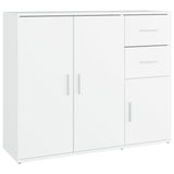 Sideboard White 91x29.5x75 cm Engineered Wood