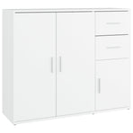 Sideboard White 91x29.5x75 cm Engineered Wood