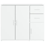 Sideboard White 91x29.5x75 cm Engineered Wood