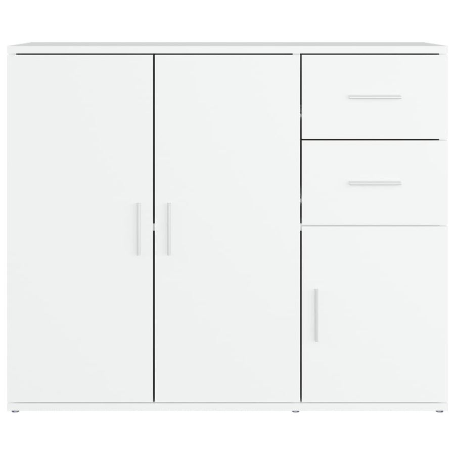 Sideboard White 91x29.5x75 cm Engineered Wood