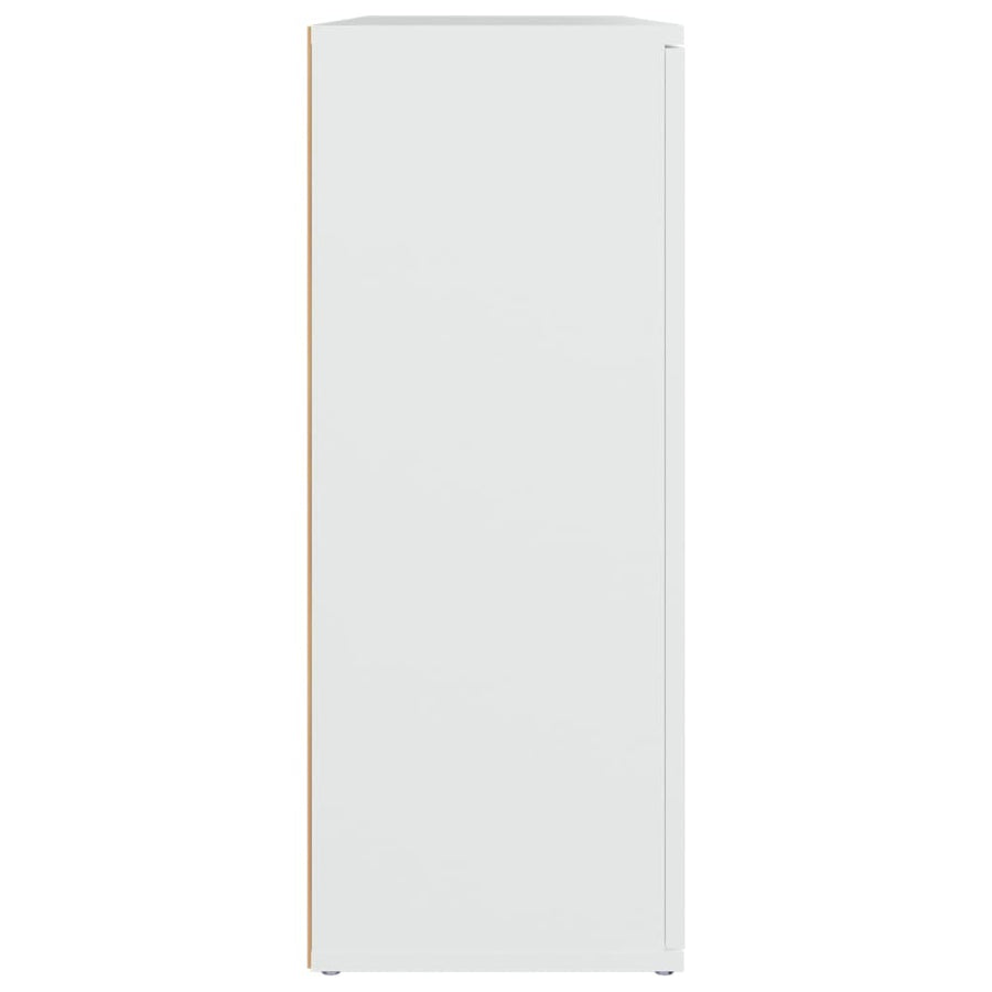 Sideboard White 91x29.5x75 cm Engineered Wood