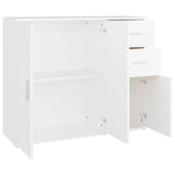 Sideboard White 91x29.5x75 cm Engineered Wood - Low Angle