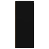 Sideboard Black 91x29.5x75 cm Engineered Wood - Close-Up Angle