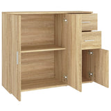 Sideboard Sonoma Oak 91x29.5x75 cm Engineered Wood - Low Angle