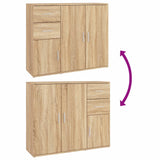 Sideboard Sonoma Oak 91x29.5x75 cm Engineered Wood