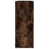 Sideboard Smoked Oak 91x29.5x75 cm Engineered Wood - Close-Up Angle