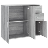 Sideboard Grey Sonoma 91x29.5x75 cm Engineered Wood - Low Angle