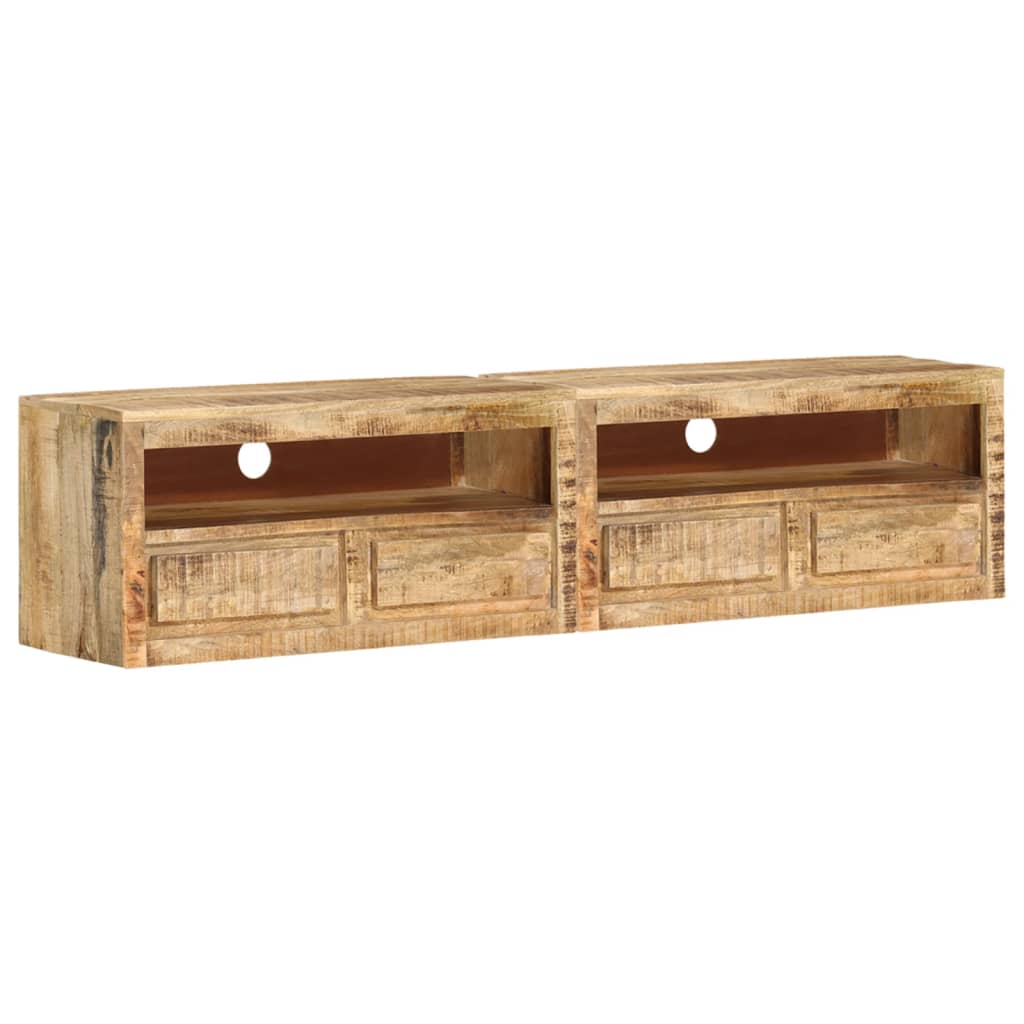 TV Cabinets 2 pcs 88x30x40 cm Solid Wood Mango