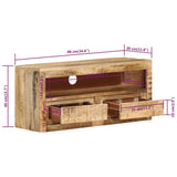 TV Cabinets 2 pcs 88x30x40 cm Solid Wood Mango