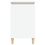 Bedside Cabinet White 40x35x70 cm Engineered Wood - 45-Degree Angle