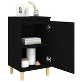 Bedside Cabinet Black 40x35x70 cm Engineered Wood - Top-Down View