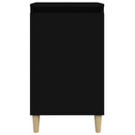 Bedside Cabinet Black 40x35x70 cm Engineered Wood