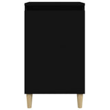 Bedside Cabinet Black 40x35x70 cm Engineered Wood - 45-Degree Angle