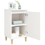 Bedside Cabinet High Gloss White 40x35x70 cm Engineered Wood - Top-Down View