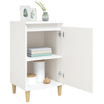 Bedside Cabinets 2 pcs High Gloss White 40x35x70 cm