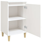 Bedside Cabinets 2 pcs High Gloss White 40x35x70 cm
