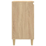 Bedside Cabinets 2 pcs Sonoma Oak 40x35x70 cm Engineered Wood - Close-Up Angle