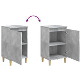 Bedside Cabinet Concrete Grey 40x35x70 cm Engineered Wood - Low Angle