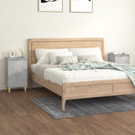 Bedside Cabinets 2 pcs Concrete Grey 40x35x70cm Engineered Wood