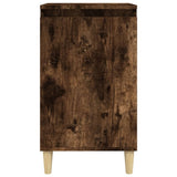 Bedside Cabinet Smoked Oak 40x35x70 cm Engineered Wood - 45-Degree Angle