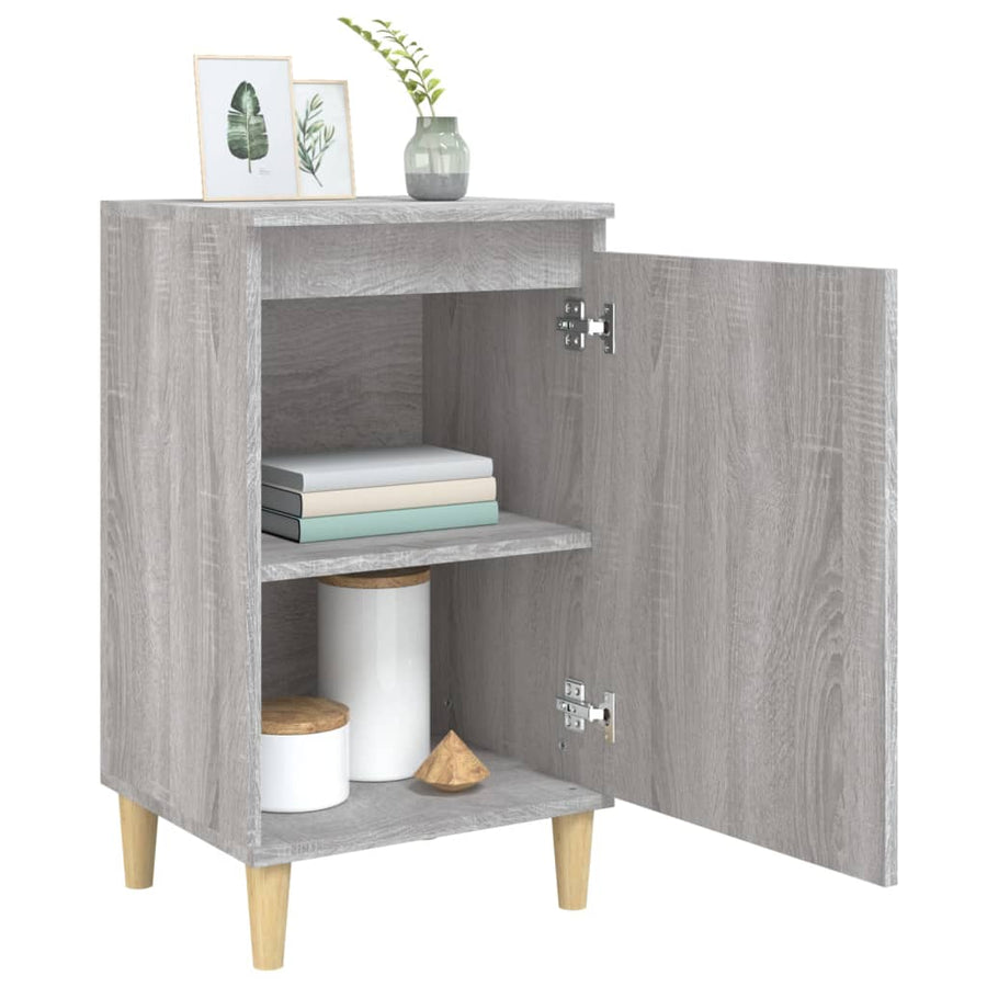 Bedside Cabinet Grey Sonoma 40x35x70 cm Engineered Wood