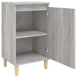 Bedside Cabinets 2 pcs Grey Sonoma 40x35x70 cm Engineered Wood - Rear View